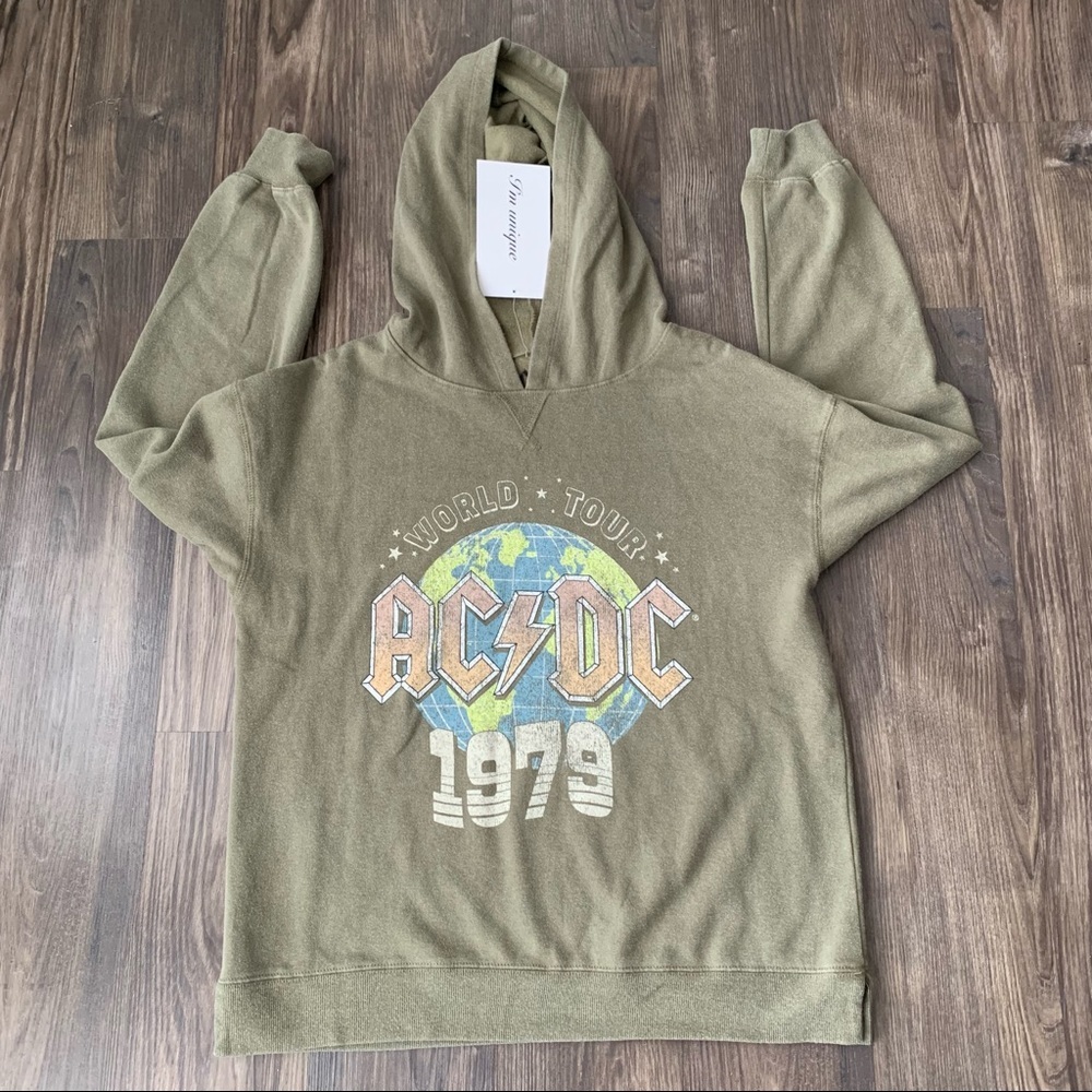 AC/DC NWT Sweater Hoodie 1979 World Tour - Picture 4 of 16
